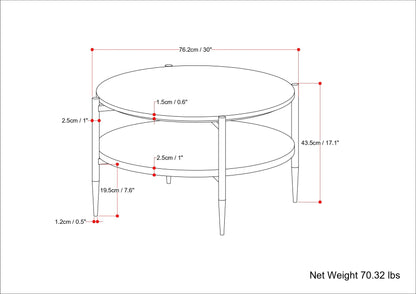 Wagner - Coffee Table - White / Natural