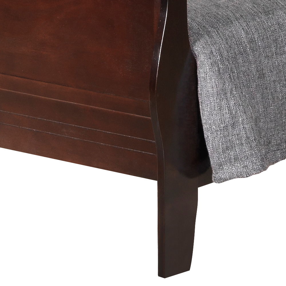 Twin Bed Panel Sleigh - Cappuccino