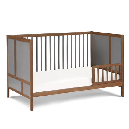 Pixie Finn - 3 In 1 Crib - Walnut, Charcoal