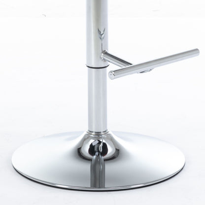 Swivel Velvet Barstools Adjusatble Seat Height From 25-33", Chrome Base Bar Stools With Backs Comfortable Tufted For Home Pub And Kitchen Island, 1712Wr (Set of 2) - Wine Red / Burgundy