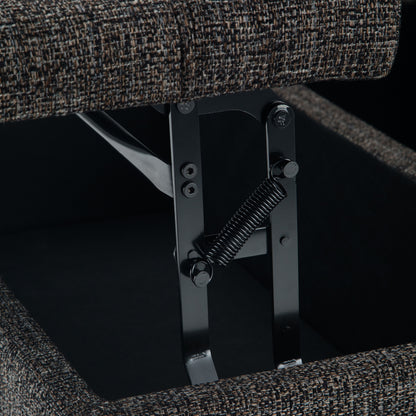 Harrison - Coffee Table Storage Ottoman - Ebony