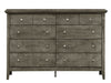 Elegant Casual Dresser - Gray