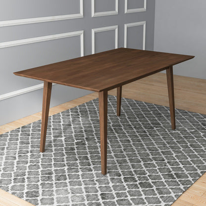 Levi - Modern Rectangular Dining Kitchen Table - Brown
