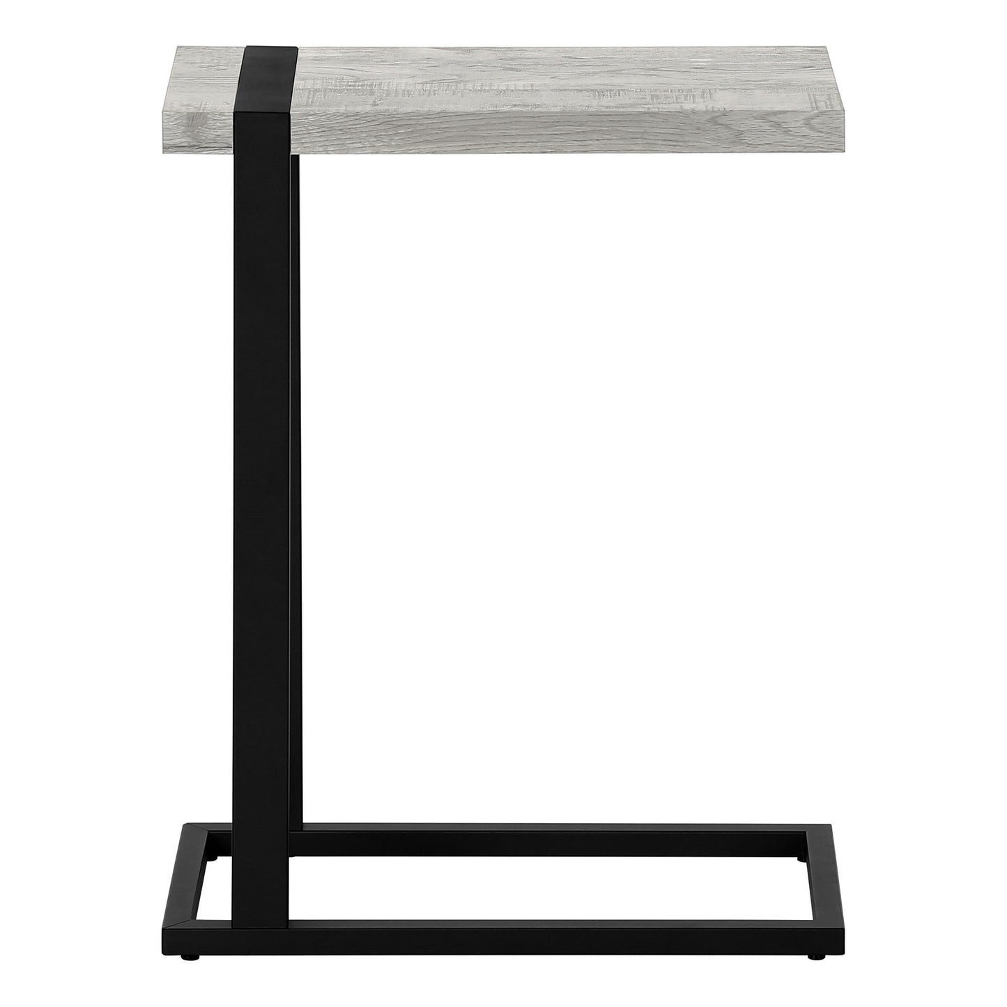 Accent Table, C - Shaped, Contemporary Convenient Design - Gray