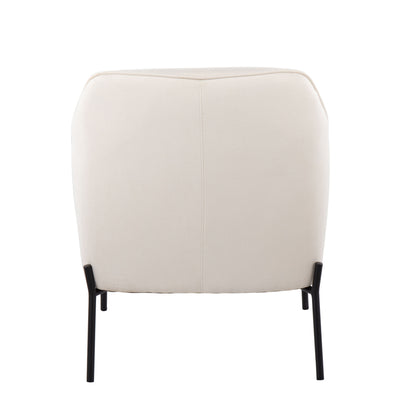 Daniella - Contemporary Chair - Black / Cream