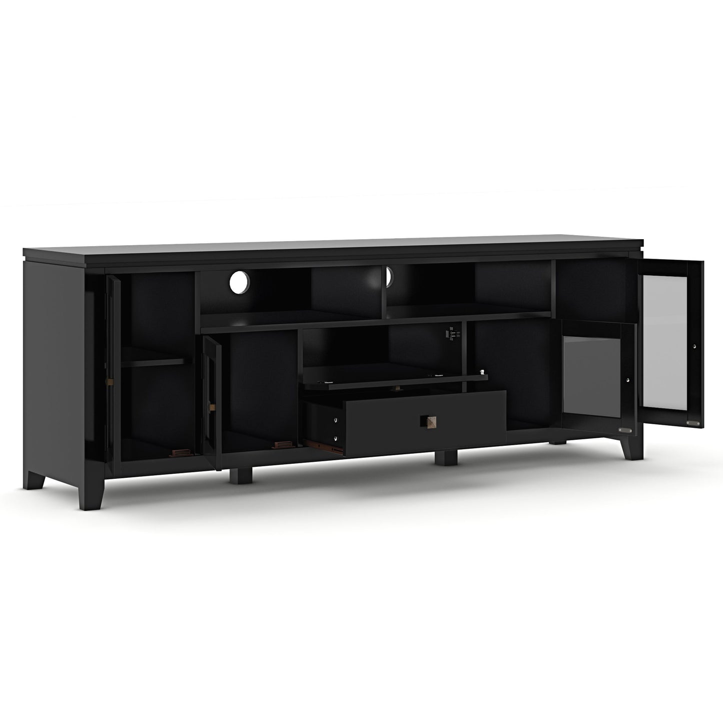 Cosmopolitan - Wide TV Media Stand - Black