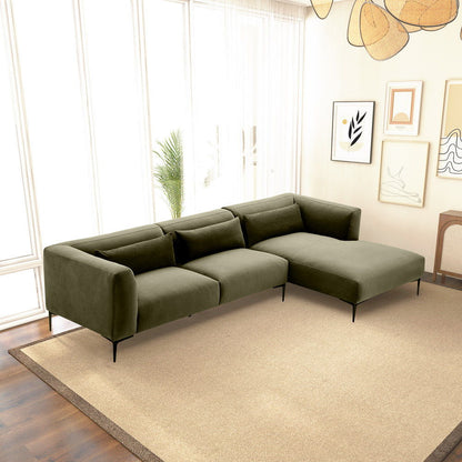 Laley - Right Facing L-Shaped Sectional - Green
