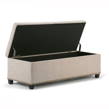Kingsley - Large Storage Ottoman - Natural