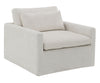 Naveen - Swivel Chair With 1 Toss Pillow - Ivory