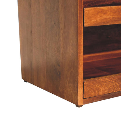 Buffalo - Hide Pull Out Shoe Storage Bench - Chestnut