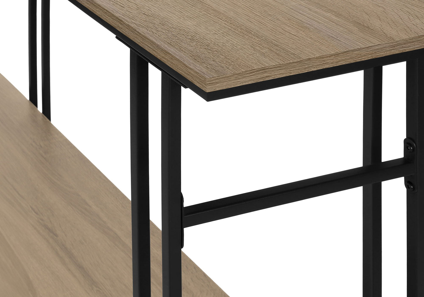 Accent Console Table For Entryway, Contemporary And Modern - Taupe / Black