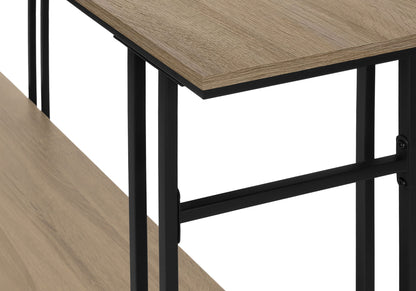 Accent Console Table For Entryway, Contemporary And Modern - Taupe / Black