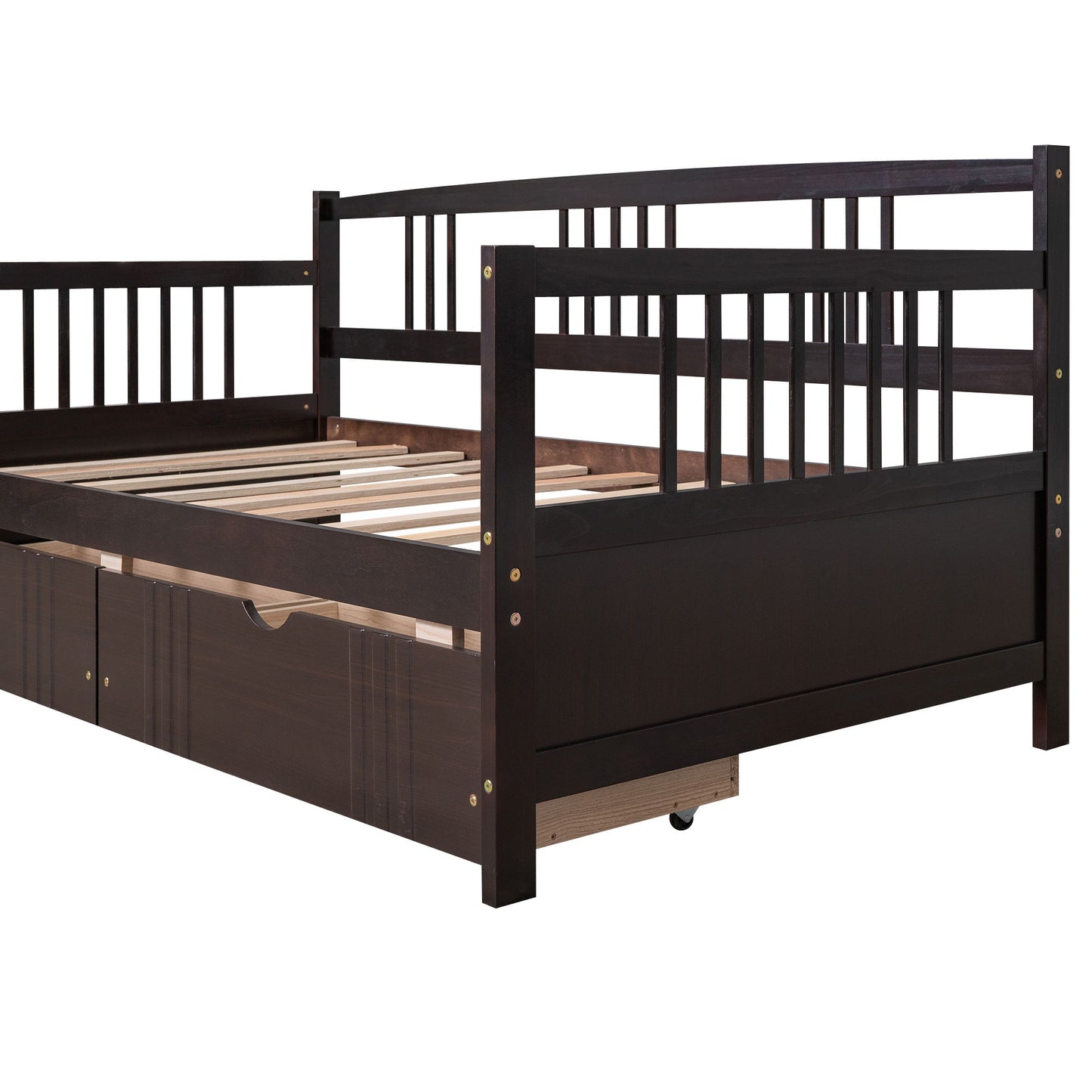 Twin Size DayBed With 2 Drawers - Espresso