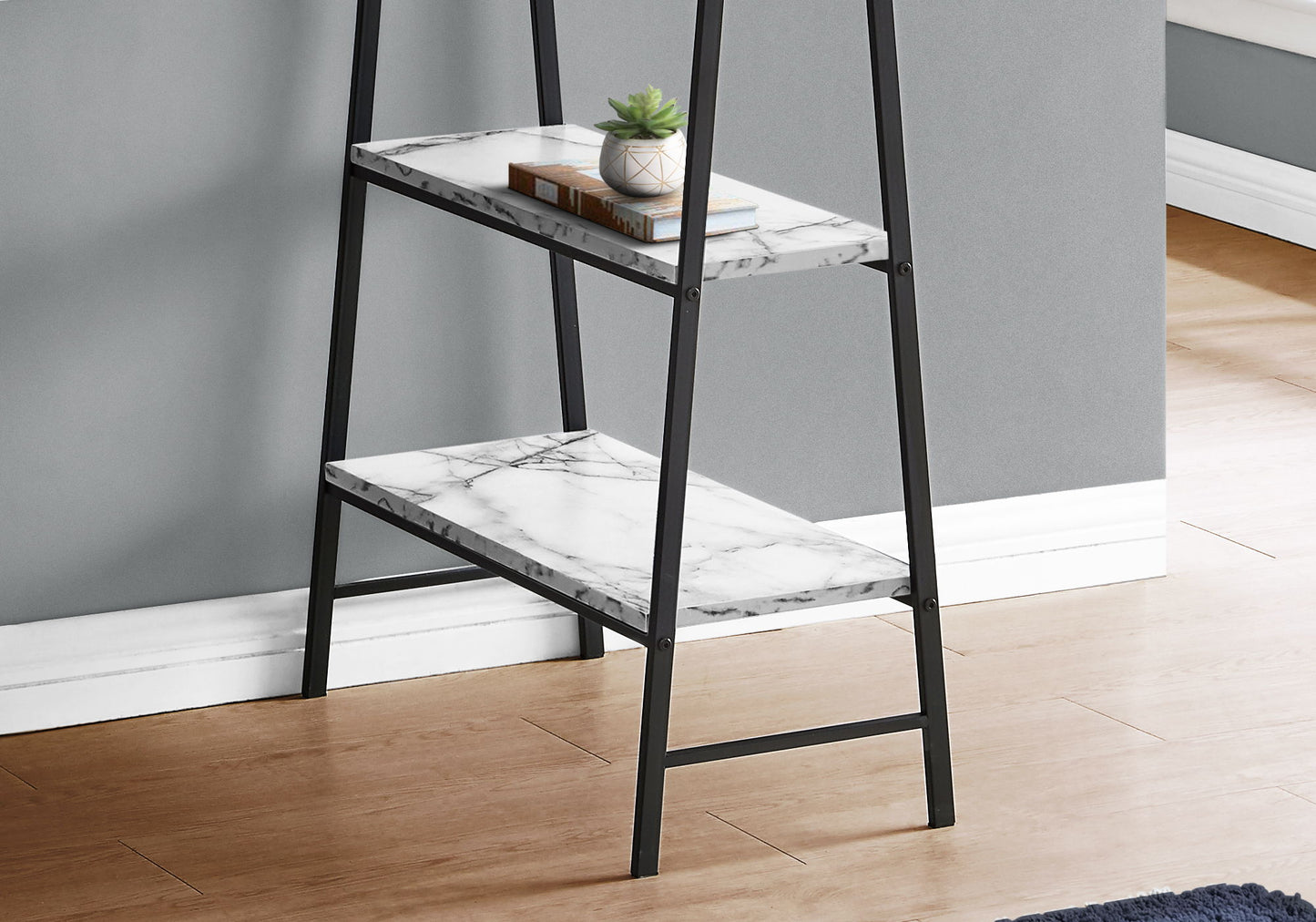 Computer Desk For Home Office, Laptop, Storage Shelves, Contemporary Versatile Placement - White