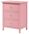 Transitional Nightstand For Bedrooms - Pink