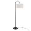 Puck - Contemporary Floor Lamp - Oil Rubbed Bronze / Beige