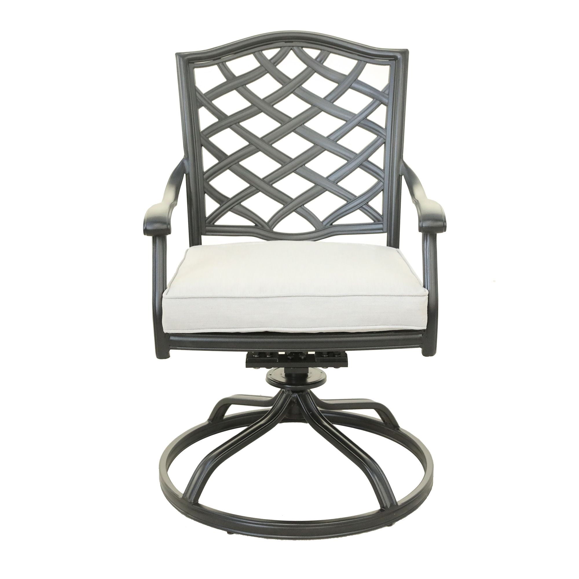 Dining Swivel Chair (Set of 2) - Cast Silver