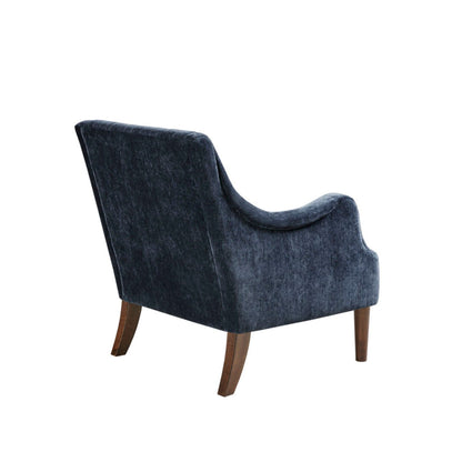 Button Tufted Accent Chair Vintage - Navy
