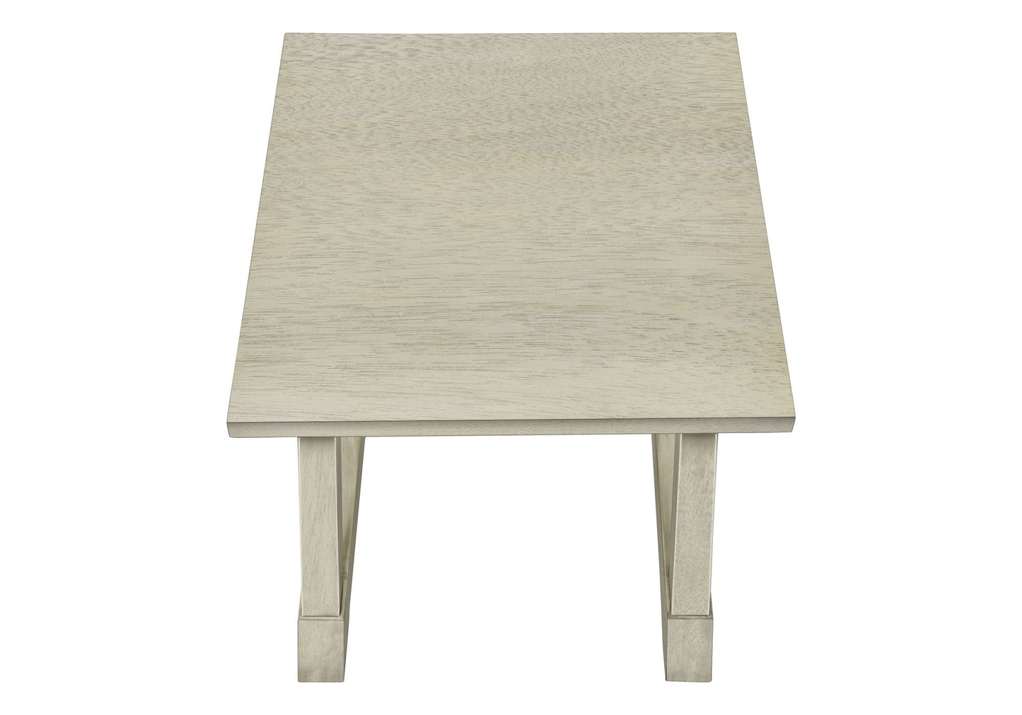 Accent End Table, Square, Transitional - White