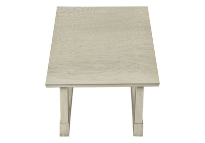 Accent End Table, Square, Transitional - White