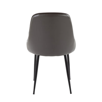 Marcel - Contemporary Dining Chair (Set of 2) - Black / Gray