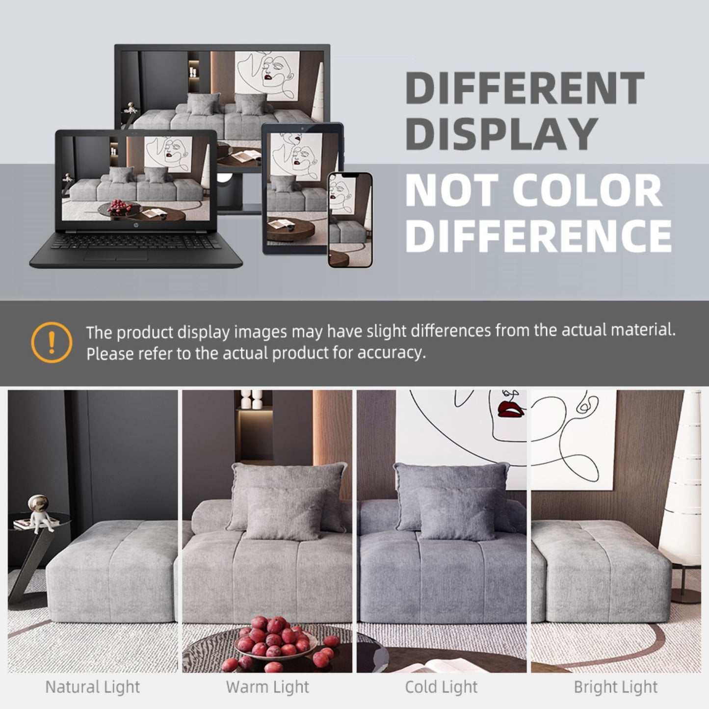 Modern Oversized Modular Sectional Sofa With 2 Ottoman And 2 Seat, Sparkling Chenille Fabric Soft Cushion Sofa With 4 Pillows, 4 Pieces Diy Combination Tufted Sofa, No Assembly Required - Gray