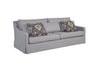 Sofa With Skirt And Reversable Cushions And 2 Pillows - Light Gray