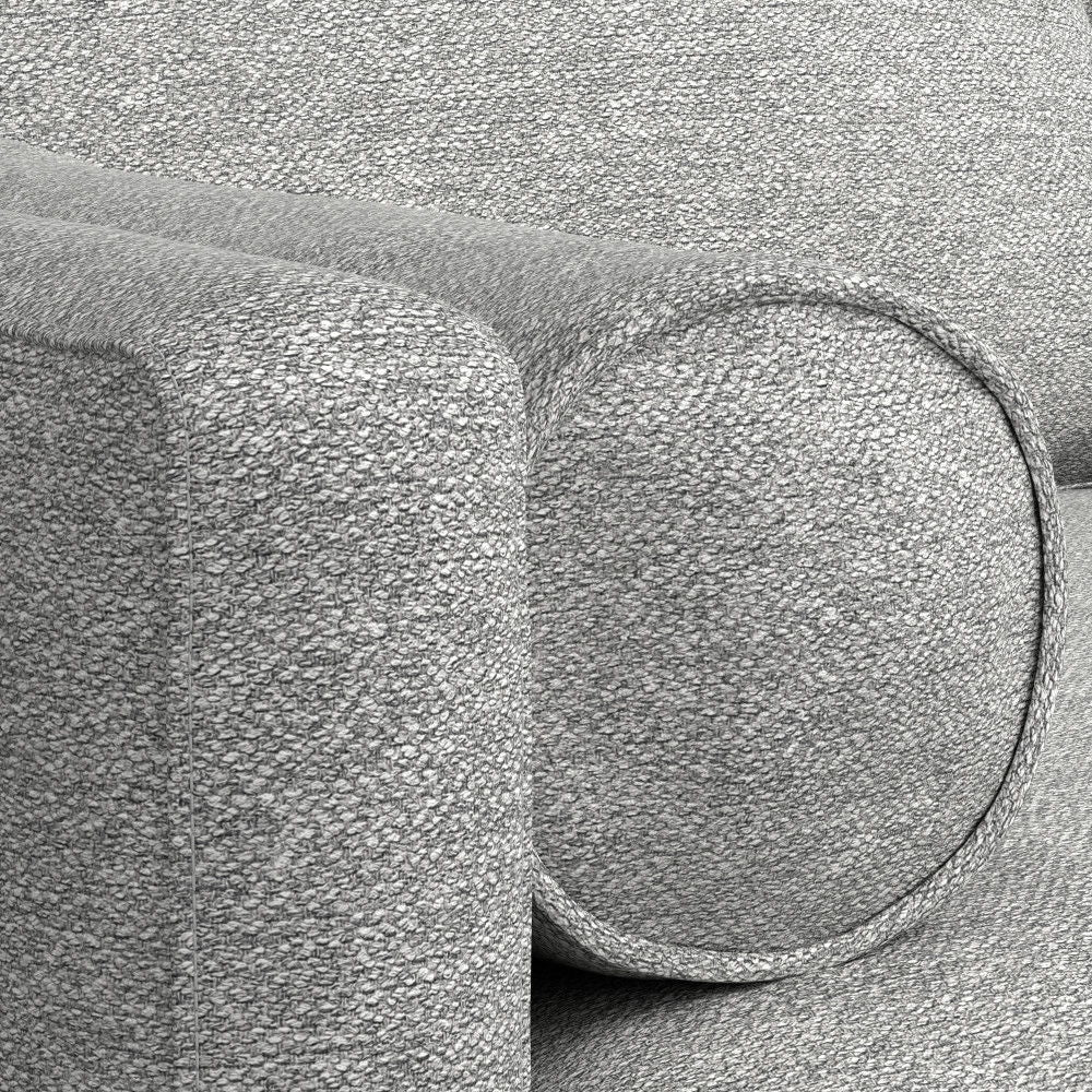 Morrison - Upholstered Sofa And Ottoman Set - Mist Gray