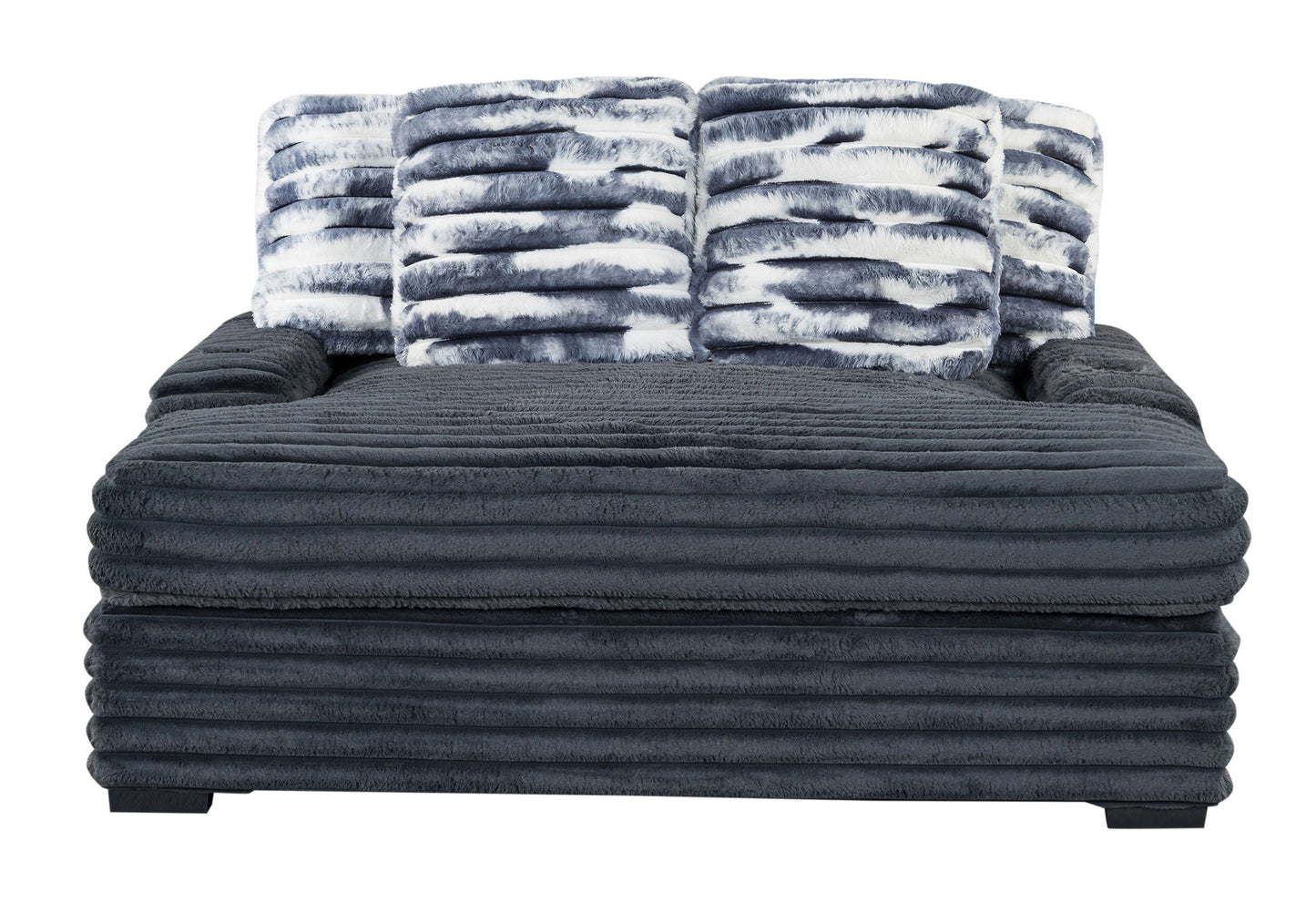 Shine - Lounger Sofa With USB - Gray