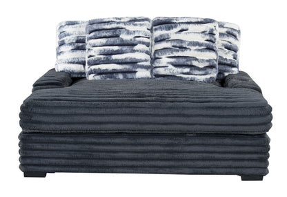 Shine - Lounger Sofa With USB - Gray