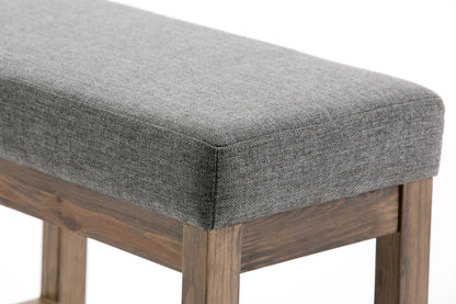 Milltown - Footstool Small Ottoman Bench - Gray