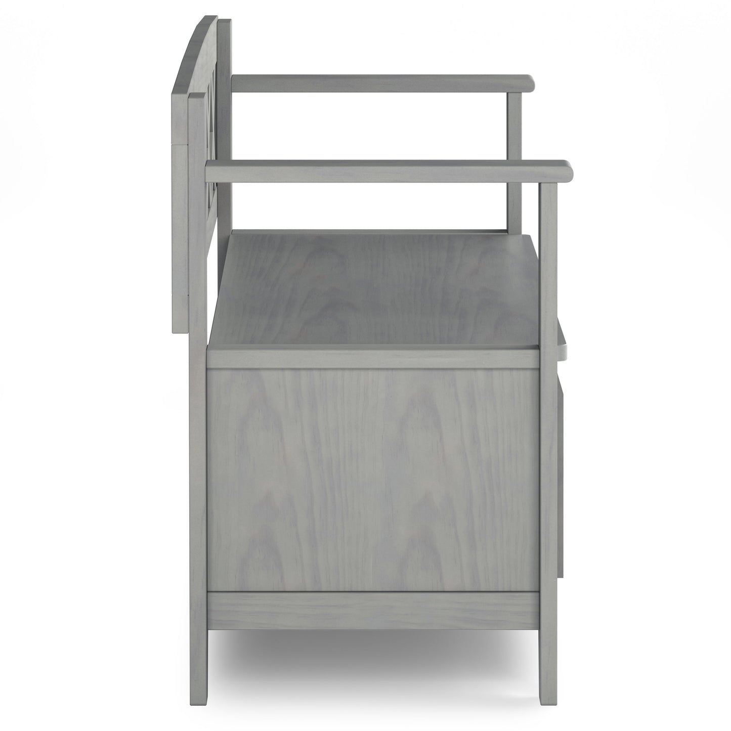 Amherst - Entryway Storage Bench - Fog Gray