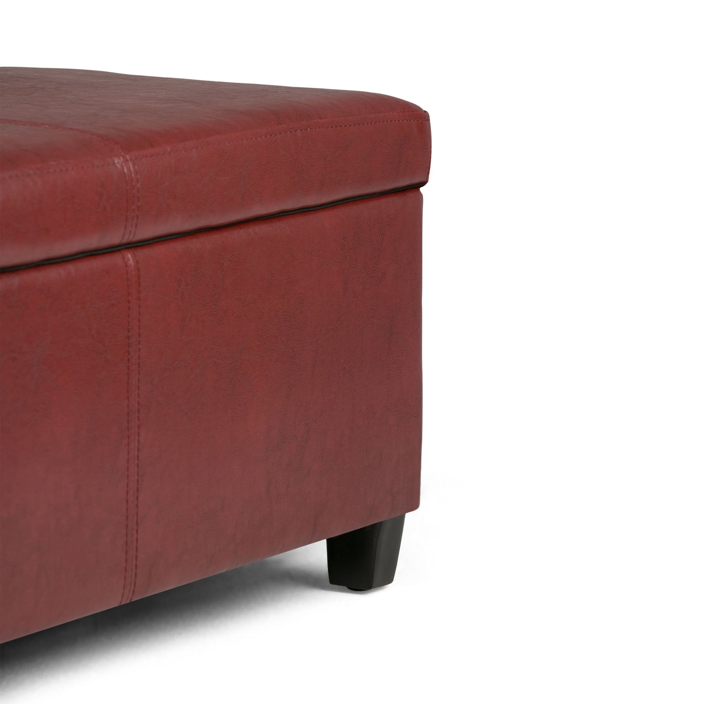 Avalon - Storage Ottoman Bench - Red