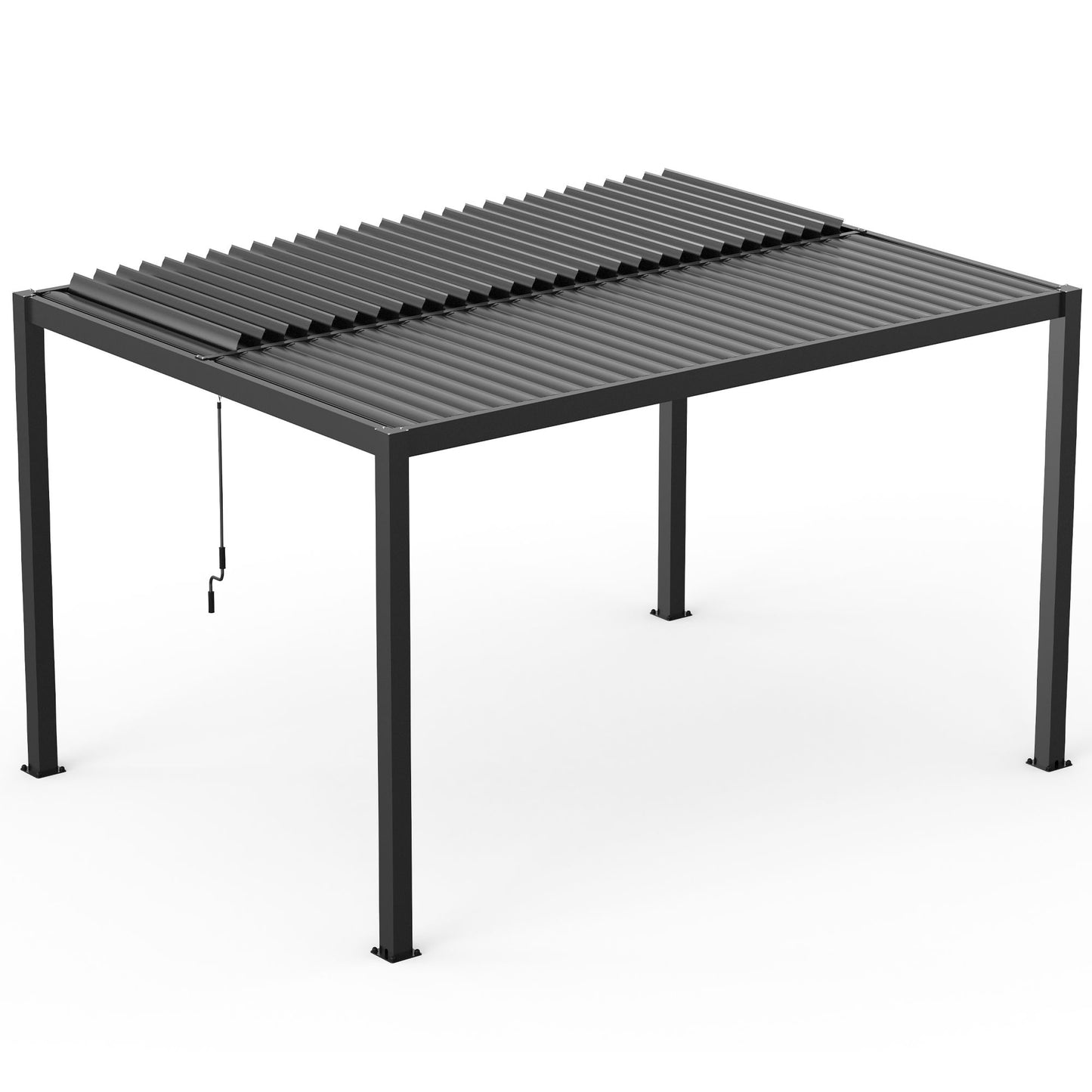 Louver Pergola Frame & Louvers - Black