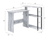 Levi - Writing Desk - Antique White / Black