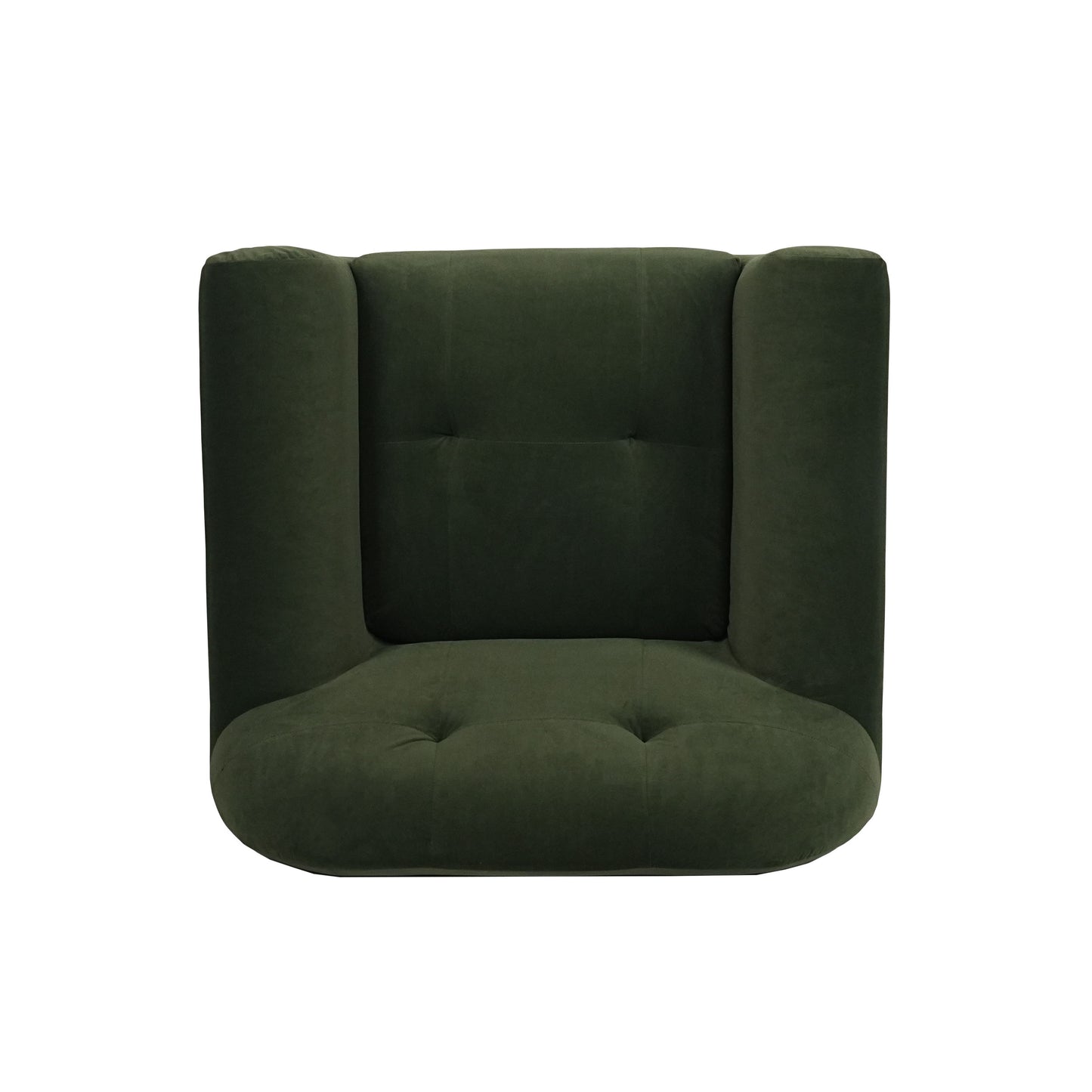 Harmonara - Boucle Upholstered Club Chair With Blind Tufting - Sage