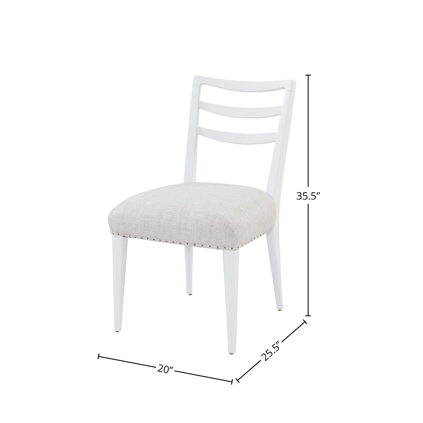 Ladderback Side Dining Chair (Set of 2) - White