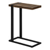 Accent Table, C - Shaped, Stylish Modern - Brown