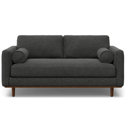 Morrison - Upholstered Sofa And Ottoman Set - Charcoal Gray