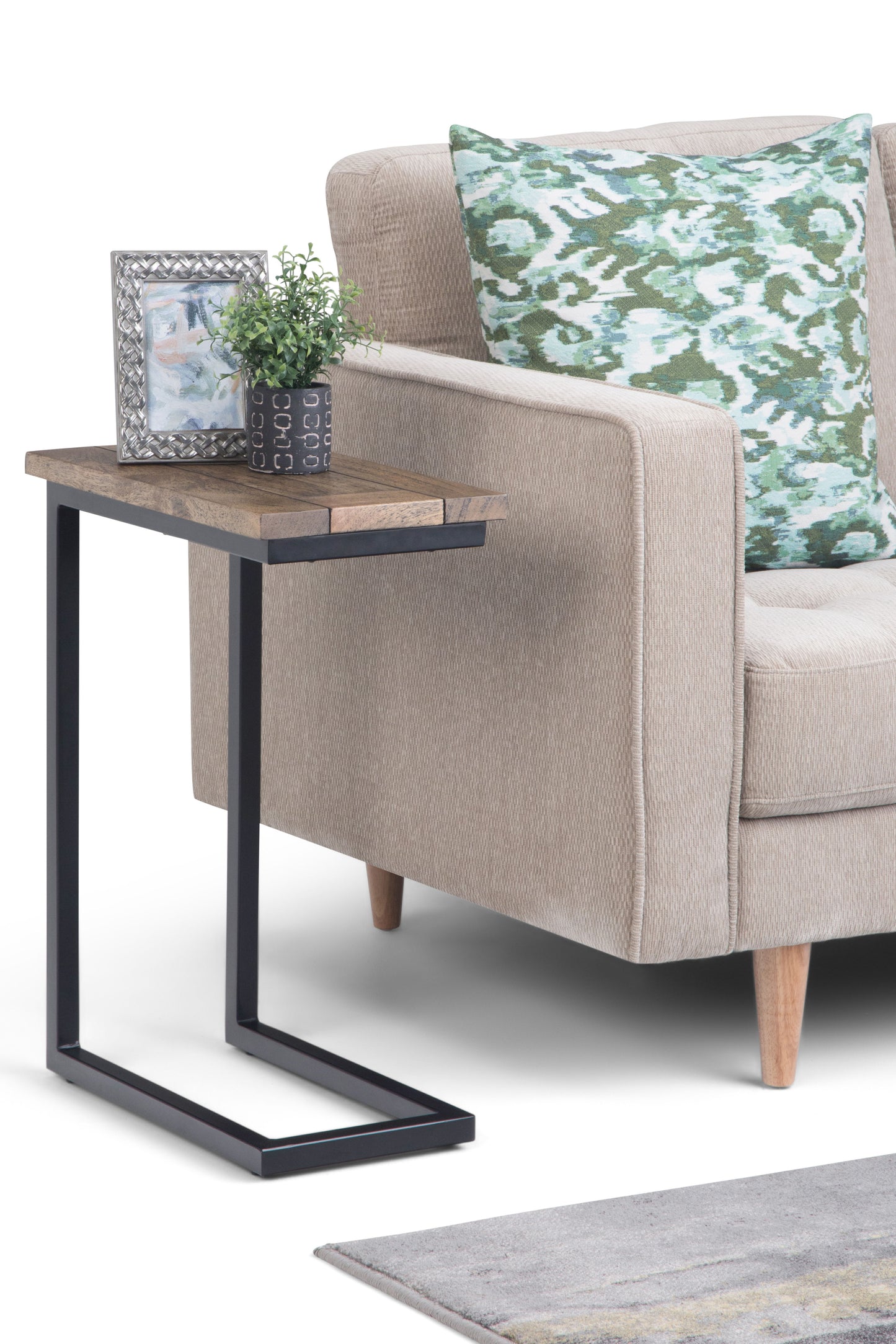 Skyler - C Side Table - Beach Brown