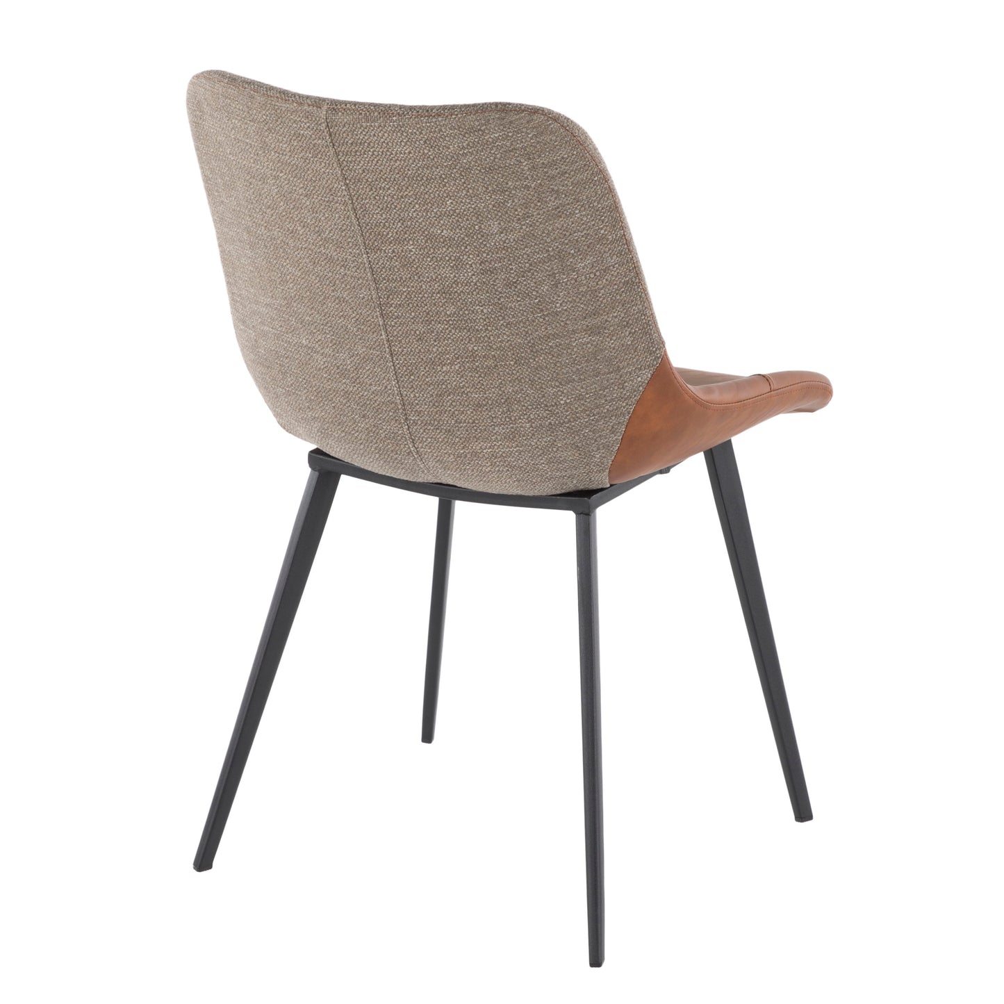 Outlaw - Industrial Two Tone Chair (Set of 2) - Black / Espresso / Brown