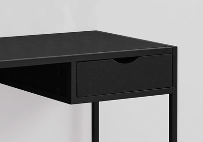 Computer Desk For Home Office, Laptop, Storage Drawer, Contemporary & Modern - Black