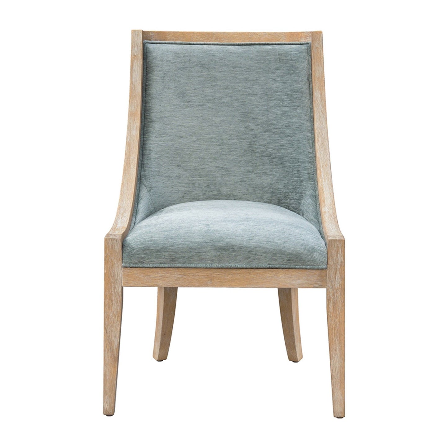 Upholstered Dining Chair With Nailhead Trim - Soft Green