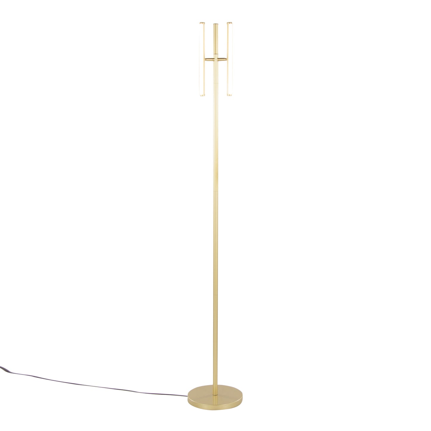 Icicle - Modern Swivel Floor Lamp - Gold