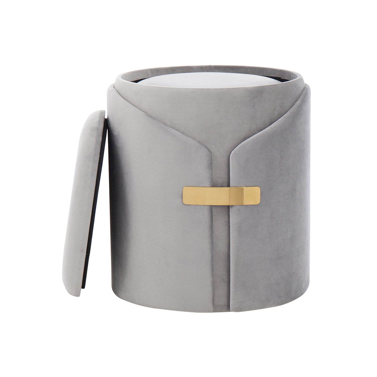 Dahlia - Contemporary / Glam Nesting Ottoman Set - Silver