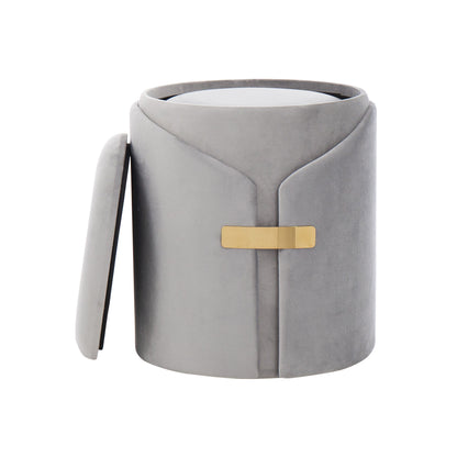 Dahlia - Contemporary / Glam Nesting Ottoman Set - Silver