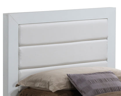 Twin Bed Contemporary - Elegant White