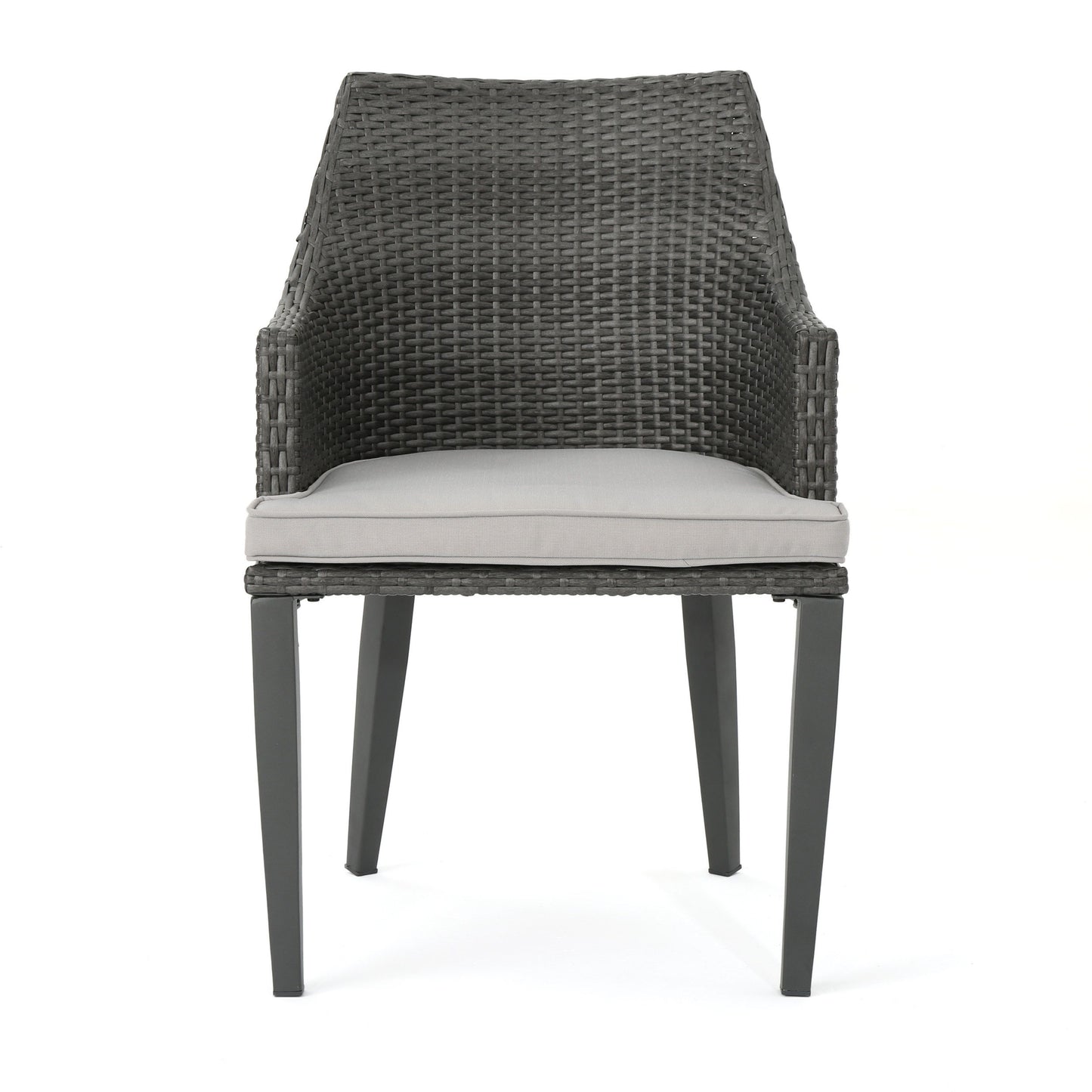 Hillhurst - Outdoor Chair, Comfortable Rattan With Weather Resistant Cushion (Set of 2) - Gray