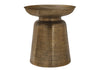 Drum Accent Side Table, Durable Construction - Copper
