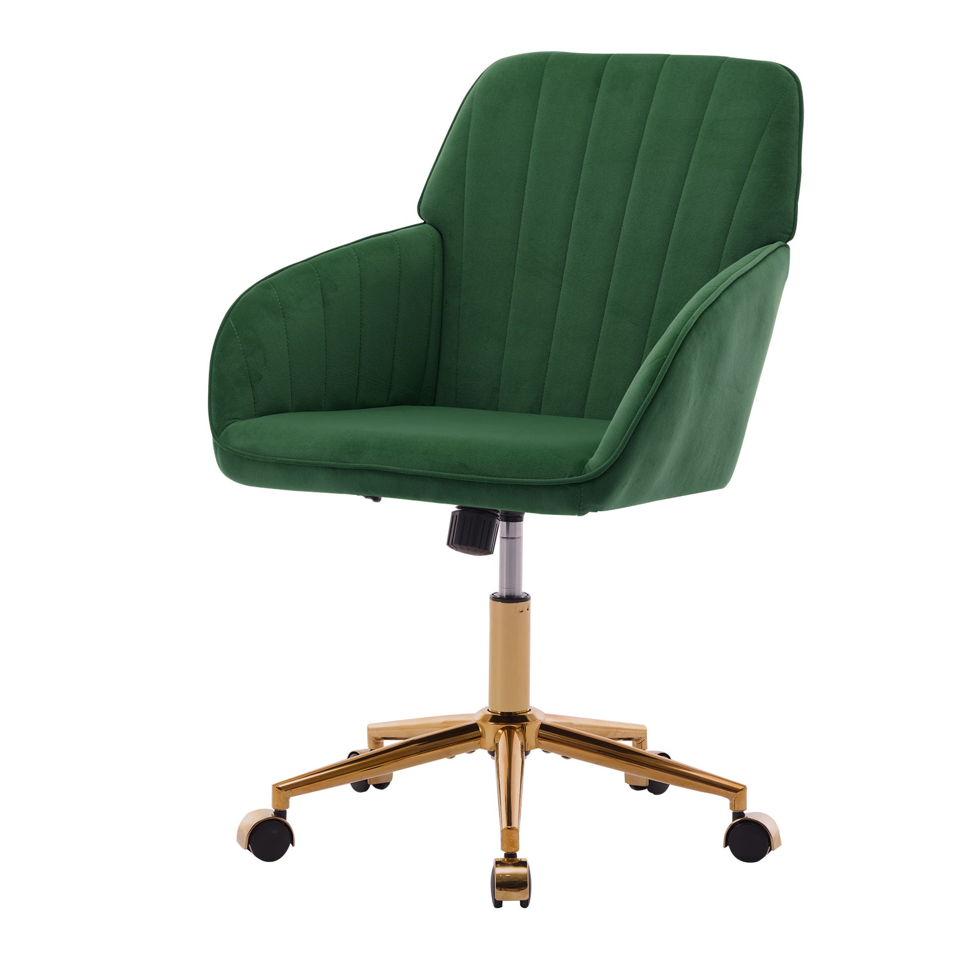Adjustable Office Chair, Ergonomic Swivel Chair, Backrest Seat, Comfortable For Long Sitting - Green